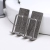 2Pcs Stainless Steel Toothbrush Holders Wall Mount 2 in 1