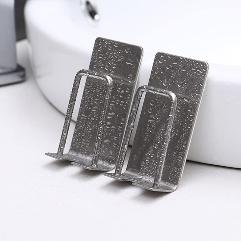 2Pcs Stainless Steel Toothbrush Holders Wall Mount 2 in 1