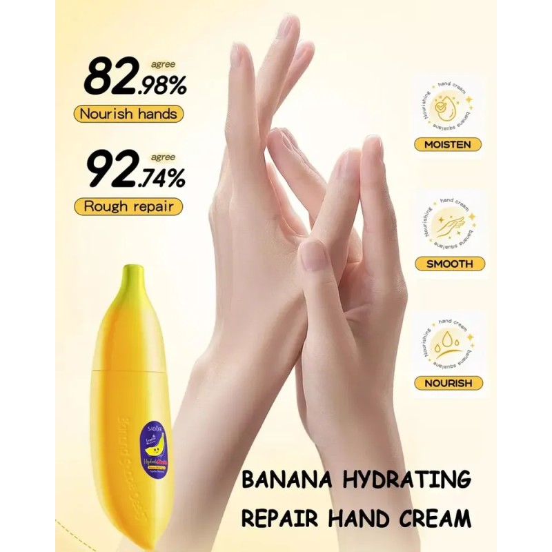 Crema De Manos Banana Reparadora E Hidratante (2 Unidades)
