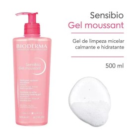 Bioderma Sensibio Gel Moussant Micelar, Limpieza Suave para Piel Sensible, 500 ml