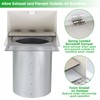 8 Inch Hooded Wall Vent with Screen and Damper,Outdoor Wall