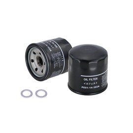 Kefly PE01-14-302A Engine Oil Filters Fits for Mazda 3 6 CX-3 CX-30 CX-5 CX-50 MX-5 Miata, with Drain Plug Gasket (2PCS)