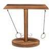 Out of the blue Wooden Drinking Game with Ring Throw,