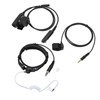 Throat Mic Headset 7.1mm Plug with PTT Adapter Push to