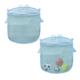 2 Pieces Bathroom Storage Mesh Bag, Bath Toy Storage, Bathroom Accessory Storage Bag, Bathroom Storage Net, Toy Storage Bag with Suction Cup, Storage Hanging Bags