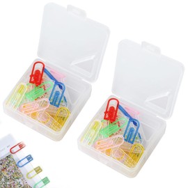 Book Clips, (120 Pieces) Zem Clips, Paper Clips, Office Supplies, Storage Box Included, For Notepads, Documents, Documents, Books, Home, Office, School Supplies, Document Organizing, etc