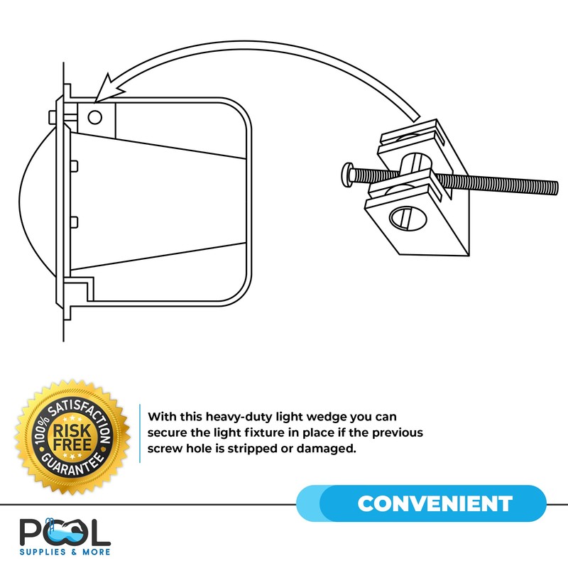 Pool Light Wedge - Swimming Pool Light Wedge Fixes Broken