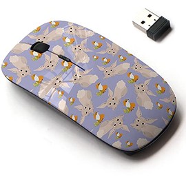 2.4G Wireless Mouse with Cute Pattern Design for All Laptops and Desktops with Nano Receiver - Cute Bunny Funny Fox