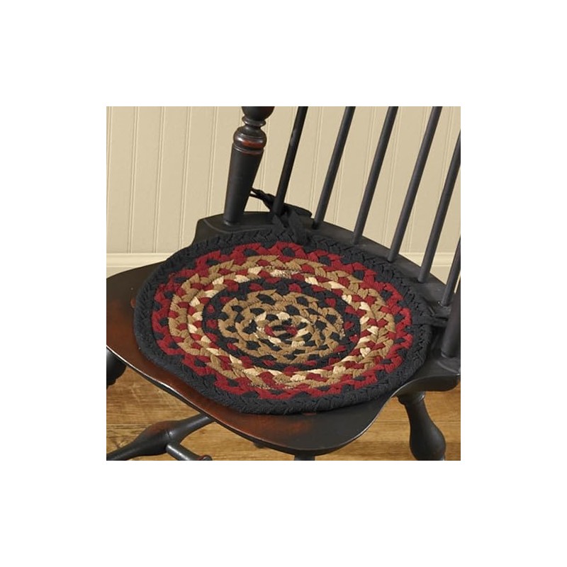 Park Designs Folk Art Braided Chair Pad