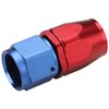 Podavelle 10AN Straight Hose End Fitting Swivel Aluminum Blue/Red