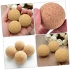 TEHAUX 8Pcs Wooden Foosball Table Balls Durable Cork Balls for