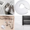 10 Pcs Radiator Pipe Cover, White Plastic Pipe Covers Sleeve,