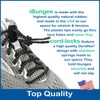 IBUNGEE LACES (Elastic No Tie Shoelaces (Reflective), (Black, 34-Inch)