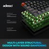 ADESSO EasyTouch 1000 Wired/Wireless/Bluetooth Multi-OS Illuminated Mechanical VIA Mini Keyboard