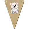 5 x 140mm 'American Eskimo' Wooden Bunting Flags (BN00079650)