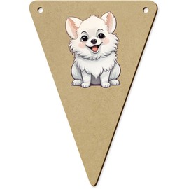 5 x 140mm 'American Eskimo' Wooden Bunting Flags (BN00079650)