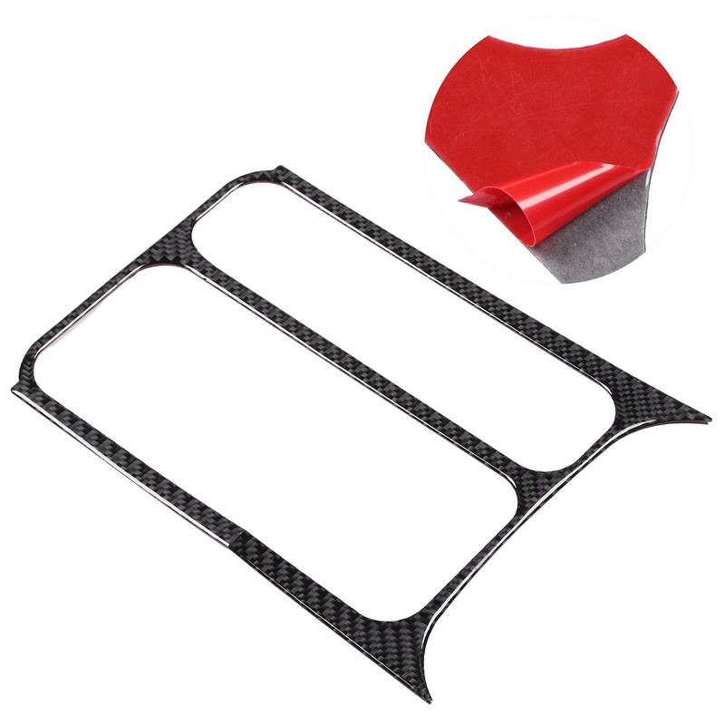 Carbon Fiber Water Cup Holder Panel Cover Front Coffee Bottle