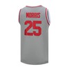 OTHERCRAZY Morris Jersey #25 Bayside Basketball Jersey Grey S-XXXL (Grey,