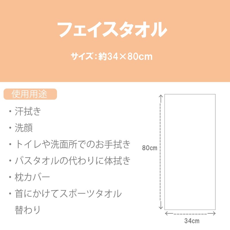 Marushin Face Towel, Chiikawa Ya!! Approx. W 13.4 x H