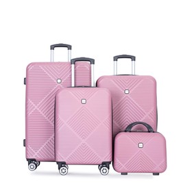 4 Piece Luggage Sets Travel Suitcase, Large Capacity Lightweight Luggage Sets with TSA Lock & Spinner Wheels, Clearance Carry On Luggage Suitcase Set
