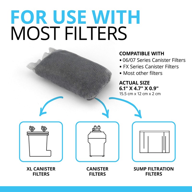 Fluval Carbon Filter Media for Aquariums, Premium Bituminous Carbon Inserts,
