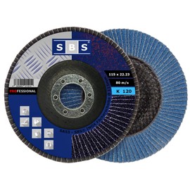 SBS Fan Lock Washer 115 mm/120 Grit Blue