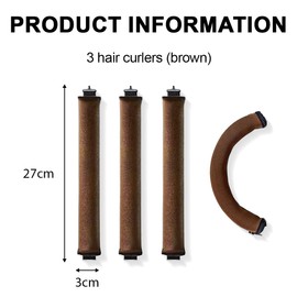 EIYVPRA 3 Stück Hitzefreie Lockenwickler, Lockenwickler Über Nacht mit Haken, Overnight Blowout Locken Ohne Hitze, Lockenwickler Heatless Curls für Alle Haartypen, Heatless Curls Band
