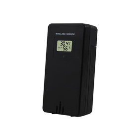 Temperature Humidity Sensor Meter Hygrometer Electronic Digital Thermometer in/Outdoor Used with Weather Stations Black