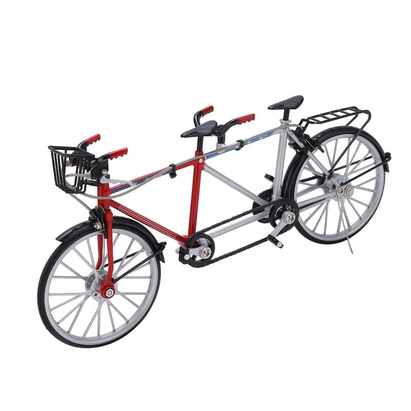 Bicycle Model Tandem Bicycle 1/10 Simulation Bike Detachable for Boys