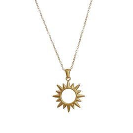 Ladies Sun gold necklace lucky pendant minimalist fashion exquisite suitable for ladies dinner party, party, birthday gifts, party wear