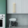 Asidrama 2244 10 Pack 6.3 Inch(160mm) Brushed Gold Kitchen Cabinet