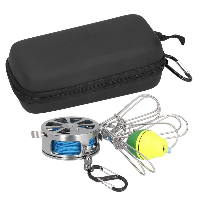 Stretch Fish Lock Raft with Reel Boat Fishing Stainless Steel