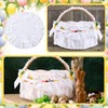 6 Pcs Orthodox Easter Basket Covers Kit 1 White Lace