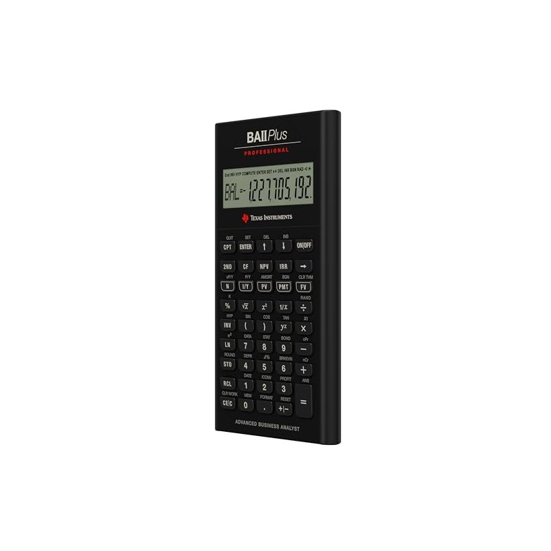 Calculadora financiera profesional Texas Instruments BA II Plus