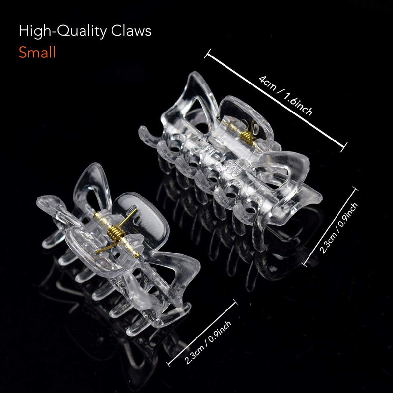 Basic Sense 1.6 inch Hair Claws, Durable & Sturdy Non-Slip