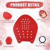 NQEUEPN Swimming Paddle Hands, Paddles Equipment Lightweight Medium, red