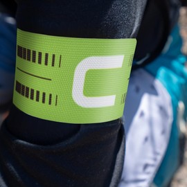 Mezeic Captain Armband, Unisex C Captain Armbands Soccer Adjustable Football Player Captain's Arm Bands Sport Team Training for Youth and Adult - Green