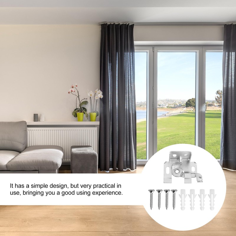 Angoily 4PCS Roman Blind Fixing Brackets, Lock Blind Brackets, Window