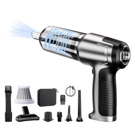 MIANLIFANG Car Vacuum Portable Cordless, 12000PA Mini Handheld Car Vacuum Cleaner, High Power Rechargeable Vacuum with 4000mAh Battery, 2-in-1 Suction & Blower, Washable HEPA Filter