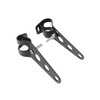Pair Of Black Universal Fork Mount Headlight Brackets To Fit