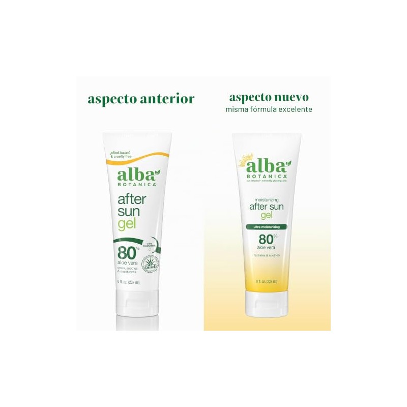 Alba Botanica - Gel Humectante Con Aloe Vera 227g