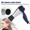 Lightweight Foldable Mini Hair Dryer Portable Adjustable Blow Dryer Silver