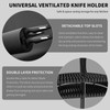 Knife Set,12-Piece Premium Kitchen Knife Set with Universal Knives Block,Anti-Rust