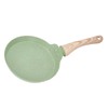 Frying Pan Wood Handle Aluminum Alloy Cooking Skillet Fast Heating