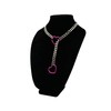 ADEMISHIA Women’ s Slip Chain Necklace with Rose Heart Ring,