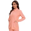 COZYFIT Scrub Jackets for Woman, Zip Front Nurse Jacket, 4-Way