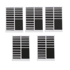 5Pcs Black Invisible Ring Size Adjuster for Loose Rings 6 Sizes Jewelry Guard Spacer Fitter Black Jewelry Making Tools and Accessories