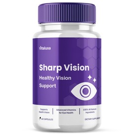 Sharp Vision Eye Supplement, Sharpe Vision Capsules for Advanced Healthy Eyesight Retina Support Formula, SharpVision Pills for Clear Eyes Sharper Vision Improvement Vitamins Formula (60 Capsules)