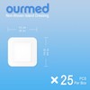Ourmed Island Dressing Bordered Gauze 6"x 6"(4"x 4" Absorbent Pad),