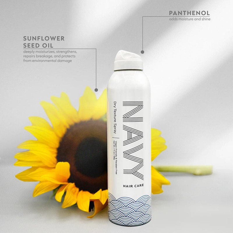 NAVY HAIR CARE Dry Texture Hair Spray | Adds Instant